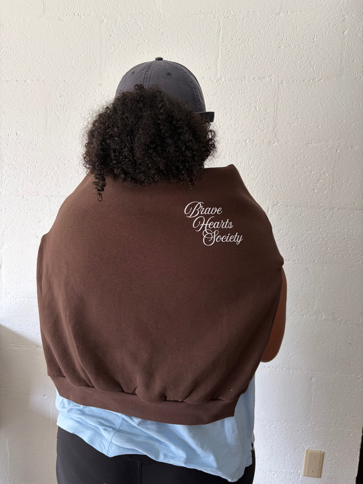 Brave Hearts Society Crop Sweatshirt