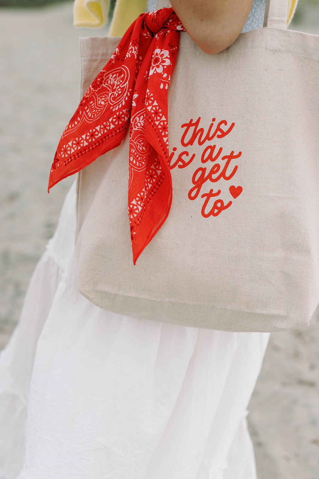This is a Get To Tote Bag